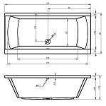Акриловая ванна Riho JULIA 190х90 (чаша,ножки) Фото 7