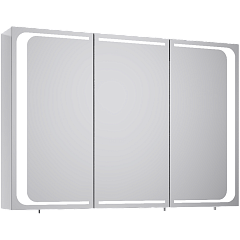 Зеркало-шкаф с подсветкой Aqwella Milan 100см Белый