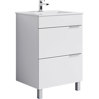 Тумба с раковиной напольная Aqwella Brig 60см Белый Фото 1