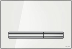 Кнопка для инсталляции Cersanit PILOT, стекло, белый глянцевый