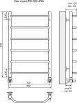 Полотенцесушитель водяной Terminus Виктория П6 500x796  Фото 3