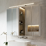 Шкаф зеркальный Alavann Univers 80 белый Фото 3