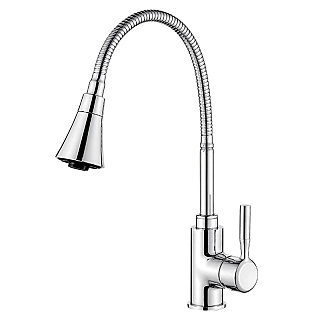 Смеситель для кухни Ledeme 4199L с гибким изливом Фото 1