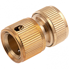 Соединитель быстросъемный латунный для шланга 1/2"