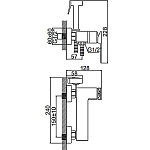Смеситель с гигиеническим душем Ledeme L5278 Фото 10