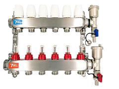 Группа коллекторов с расход. Vieir 6-вых нерж. БЕЗ кранов VR113-06А