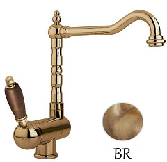 Смеситель кухонный CEZARES ELITE-LLM2-02-Nc бронза ретро