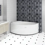 Акриловая ванна Радомир Варна 165х105 прогресс правая (в компл. экран, каркас, слив-перелив) Фото 2