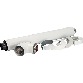 Комплект коаксиальный для прохода через стену (V, Pr нов.) 60/100, 850 мм STOUT   Фото 1