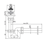 Сифон для раковины S-образный Alca Plast A412-DN40 Фото 2