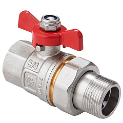 Кран шаровый с американкой 1/2" б. г/ш MVI