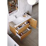 Тумба с раковиной подвесная Aqwella Accent 90L Дуб золотой Фото 6