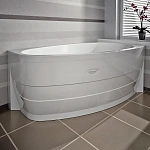 Акриловая ванна Радомир Орсини 160х90 левая (в компл. экран, каркас, слив-перелив) Фото 2