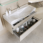 Комплект мебели для ванной Aqwella Bergamo 100 Акация Фото 7