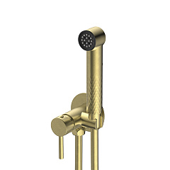 Смеситель с гигиенической лейкой SPLENKA S99.52.03 золотой сатин