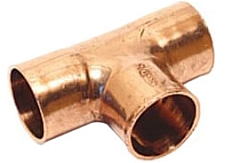 Тройник медный под пайку 35 Sanha