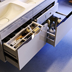 Тумба с раковиной подвесная Aqwella Malaga 120 Белый Фото 3