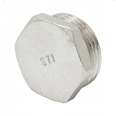 Заглушка STI 1/2" НР никелированная