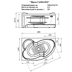 Акриловая ванна Радомир Ирма3 160x105 (в компл. экран, каркас, слив-перелив) Фото 5