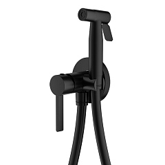 Смеситель с гигиенической лейкой SPLENKA S221.52.06 черный встраиваемый