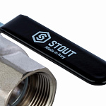 Кран шаровый 1 1/4" р. г/г Stout Фото 3