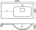 Комплект мебели для ванной Aqwella Accent 90R Белый Фото 12