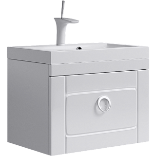 Тумба с раковиной подвесная Aqwella Infinity 60см Белый Фото 1