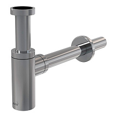 Сифон для раковины круглый Alca Plast А400 DESIGN, латунь/хром