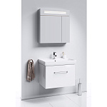 Зеркало-шкаф с подсветкой Aqwella Neo 70см Белый Фото 4