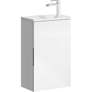 Тумба с раковиной подвесная Aqwella Accent 40см Белый Фото 1