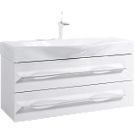 Тумба с раковиной подвесная Aqwella Milan 100см Белый Фото 1