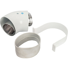 Отвод коаксиальный 45 DN60/100 п/м Stout (уплот. и хомут в ком.) SCA-6010-000045