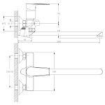 Смеситель Rossinka RS28-33 для ванны и душа Фото 2