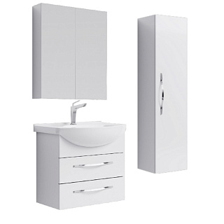 Комплект мебели для ванной Aqwella Allegro 65 Белый Фото 1