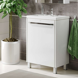 Тумба с раковиной Alavann Riga 60 белая Фото 1