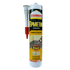 Герметик силиконовый универсальный "Момент" прозрачный 280 мл