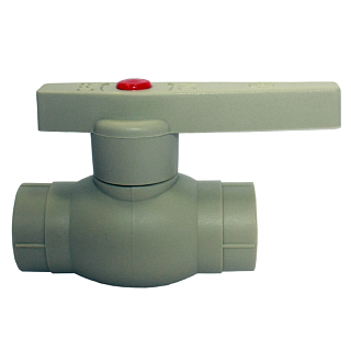 Кран шаровый 40 серый PPR Фото 1