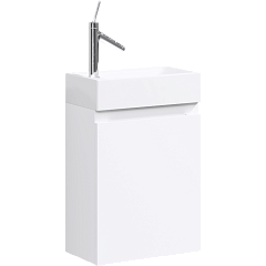 Тумба с раковиной подвесная Aqwella Leon MP 40см Белый