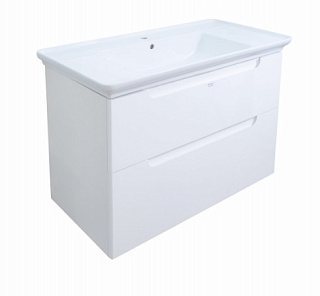 Тумба с раковиной Alavann Berta 85 белая Фото 1