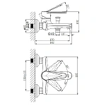 Смеситель Rush Denis для ванны  Фото 2