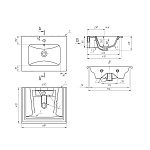 Тумба с умывальником BRIZ Монца т18-60 Фото 6