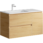 Комплект мебели для ванной Aqwella Accent 90L Дуб Золотой Фото 2