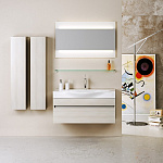 Комплект мебели для ванной Aqwella Bergamo 100 Акация Фото 5