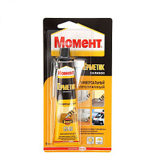 Герметик силиконовый универсальный "Момент" прозрачный 70 мл