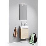 Тумба с раковиной подвесная Aqwella Leon MP 40см Дуб сонома Фото 5