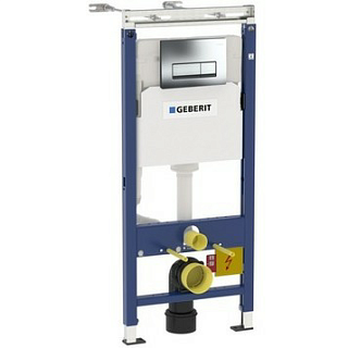Инсталляция Geberit Duofix Платтенбау 458.125.21.1 с клавишей Delta 51 (хром глянец) Фото 1