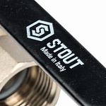 Кран шаровый 3/4" р. г/ш Stout Фото 6