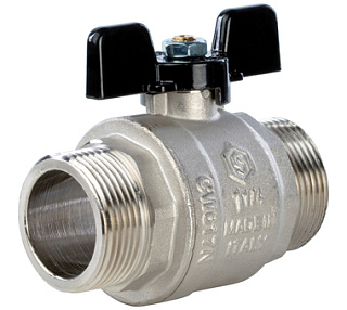 Кран шаровый 1 1/4" б. ш/ш Stout Фото 1