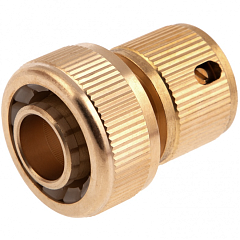 Соединитель быстросъемный латунный для шланга 3/4"