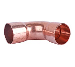 Отвод медный под пайку 22х90 двухраструбный Sanha Фото 3